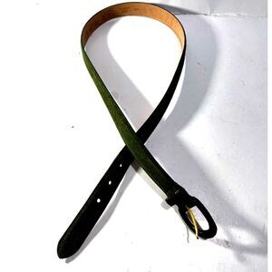 Vintage y2k Amber hill genuine leather haircalf leopard print belt Victoria main image 2